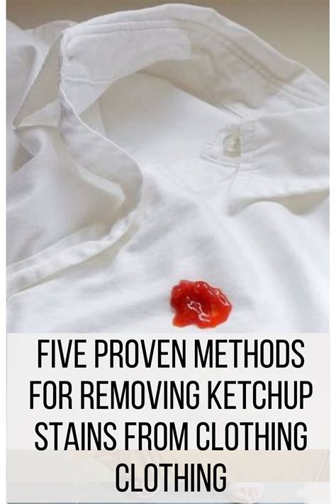 how to remove ketchup from shirt